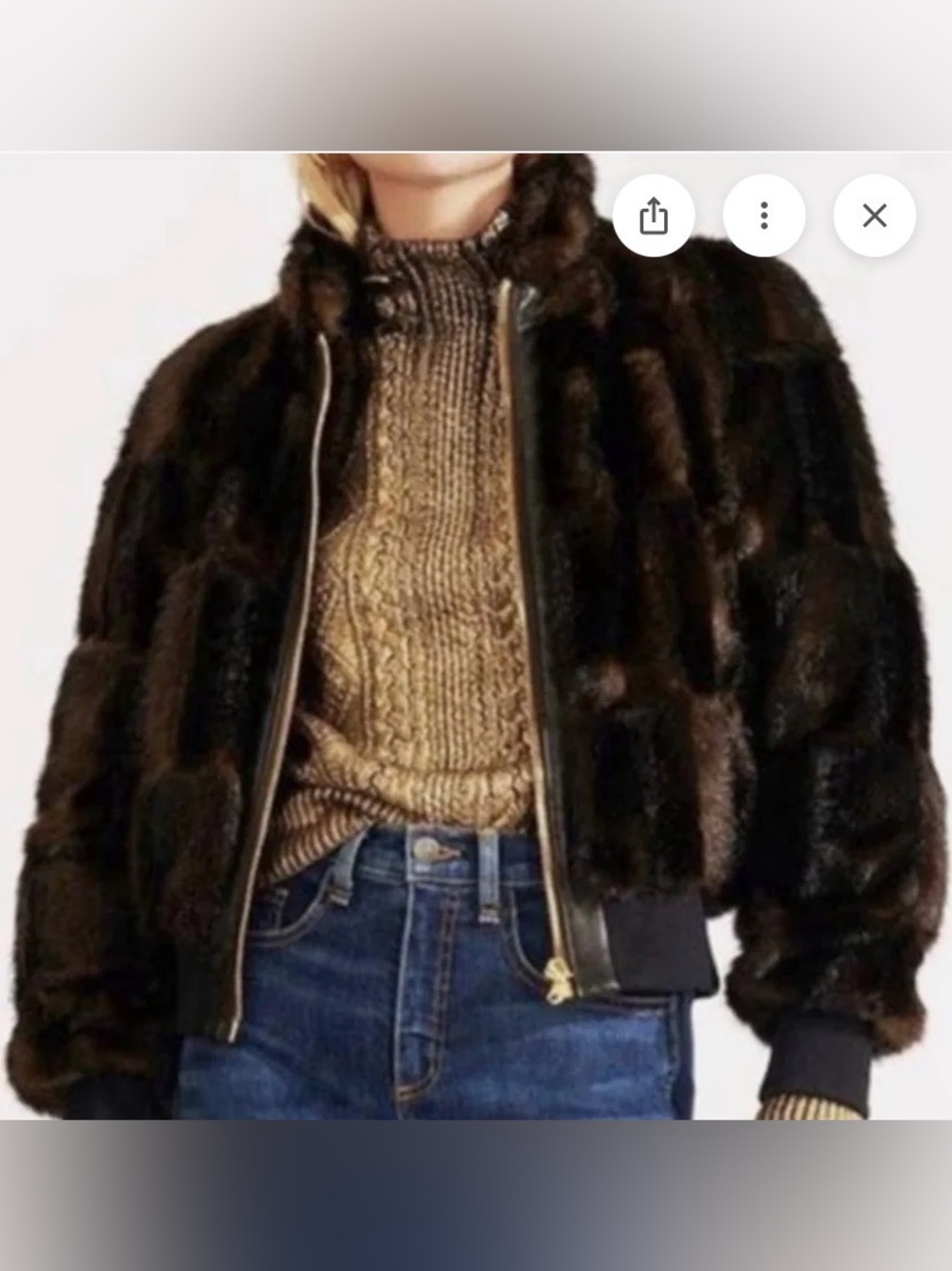 Love Token faux fur jacket